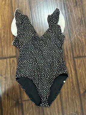 Summersault The Ruffle Backflip One Piece Polka Dot Swimsuit